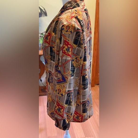 Impressions Vtg Style Women’s Top/Blazer Size 10 Long Sleeves Padded Shoulders - Picture 4 of 16